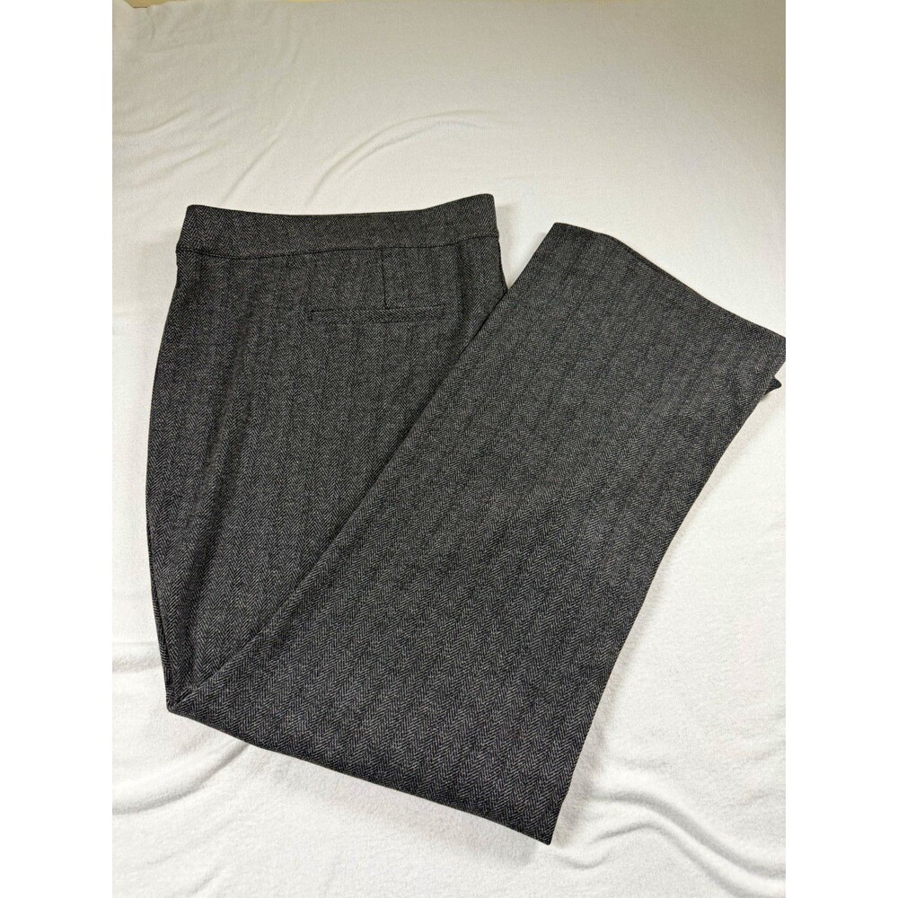 Simply Vera Vera Wang Womens Pants Plus Size 4X Gray Herringbone Bootcut 31" 467